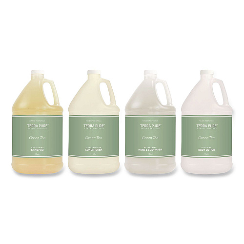 Diversified Hospitality Solutions Terra Pure Body Wash Gallon, Green Tea Lemongrass Scent, 1 gal Bottle (002294EA)