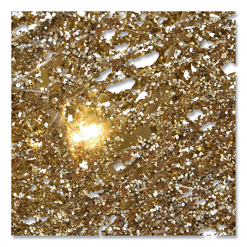National Tree Company Santa and Reindeer, AC Powered, Warm White LED Lights, 11.25" x 30.75" x 33.5", Champagne (DF245001C)