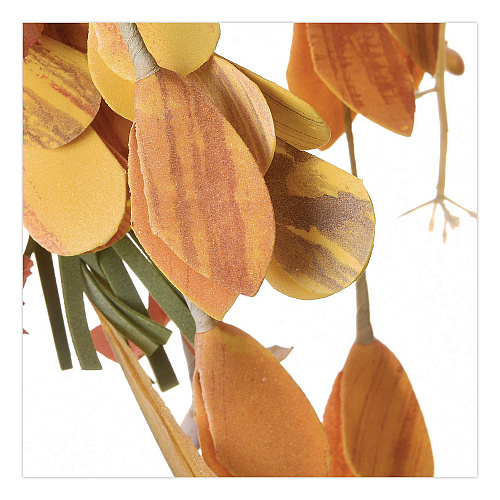 National Tree Company Fall Teardrop Decoration, 16" x 30" x 2", Orange (RAHVT170375N)