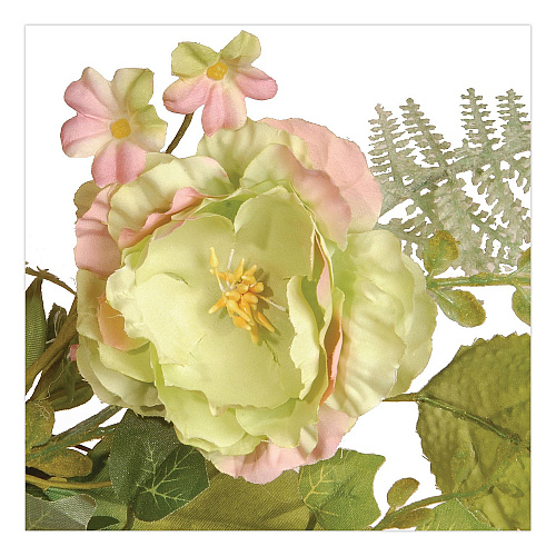National Tree Company Spring Wreath, 22" Diameter x 3" h, Green/Pink/Red/Yellow (RAS1503261)