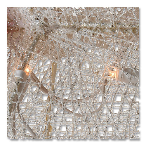 National Tree Company Snowman Decoration, AC Powered, Cool White LED Lights, 13.5" x 27.5" x 48", White (DF070114C)