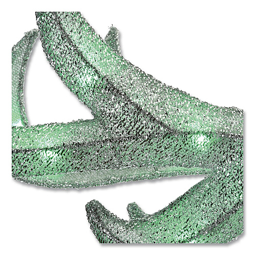 National Tree Company Mesh Glittered Deer Family, AC Powered, Blue/Green/Red/Yellow LED Lights, 27" x 8.5" x 60", White (DF340001LR)
