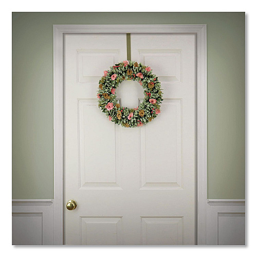 National Tree Company Spring Pastel Floral Wreath, 18" x 18" x 3.93", Assorted Colors (EG79C0121181)