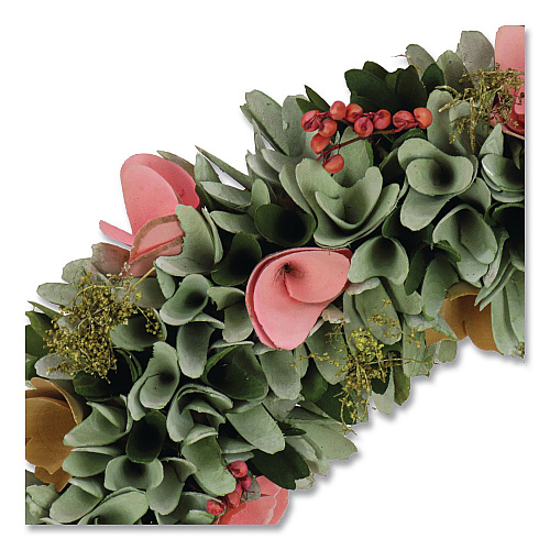 National Tree Company Spring Pastel Floral Wreath, 18" x 18" x 3.93", Assorted Colors (EG79C0121181)
