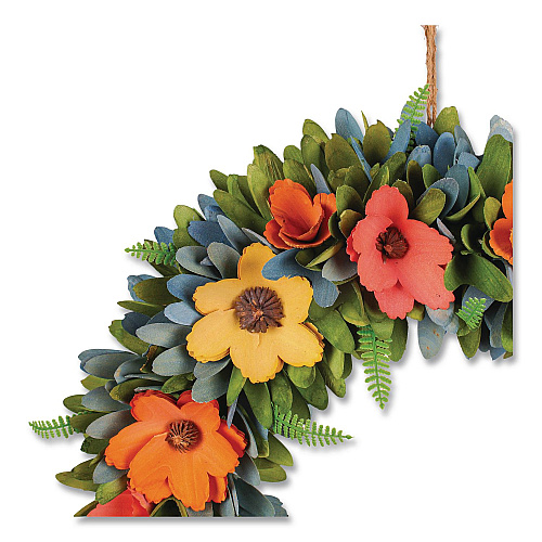 National Tree Company Spring Wreath, 18.1" x 18.1" x 3.9", Assorted Colors (EG7919B01231)