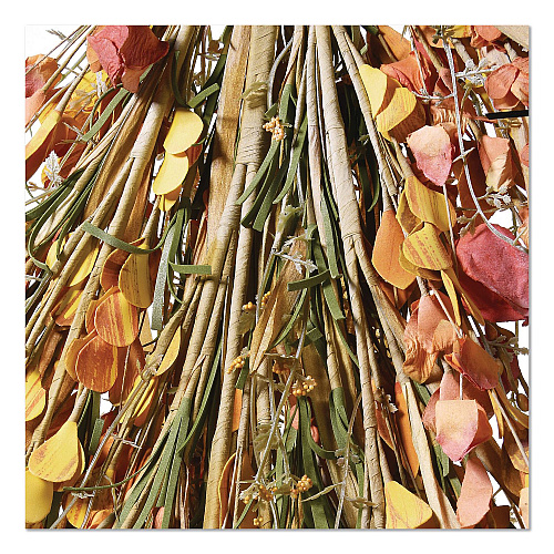 National Tree Company Fall Teardrop Decoration, 16" x 30" x 2", Orange (RAHVT170375N)