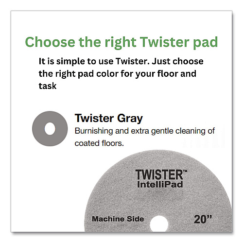 Diversey Twister Intellipad, 20", 2/Carton (DDT800353)