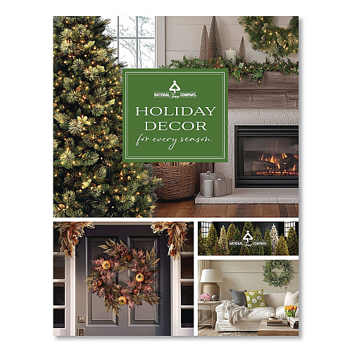 National Tree Company Pre-Lit Crystal Champagne Standing Buck, AC Powered, Warm White LED Lights, 9" x 26" x 55", Assorted Colors (DF120005U)