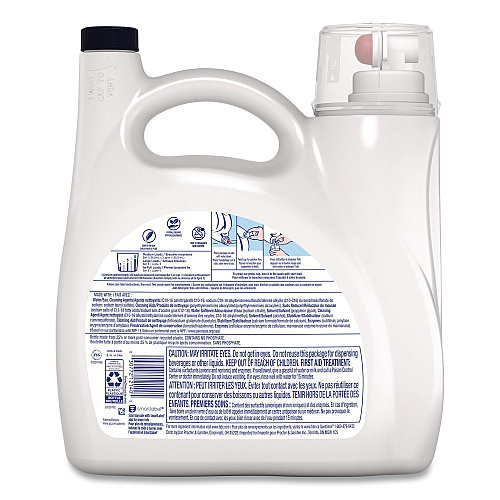 Tide Free and Gentle Liquid Laundry Detergent, HE Compatible, 100 Loads, 132 oz Bottle, 4/Carton (12140)