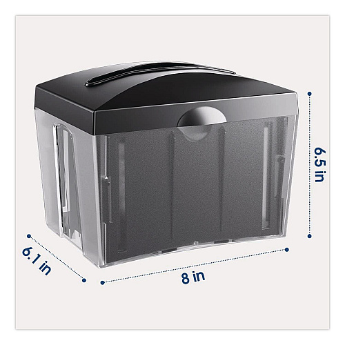 Morcon Paper Valay Table Top Napkin Dispenser, 6 x 6.5 x 8, Black (NT222)