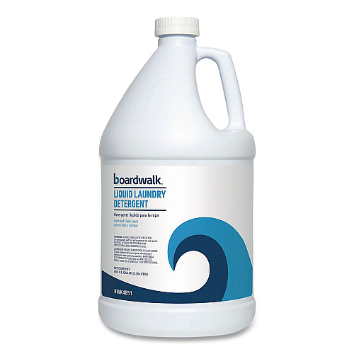 Boardwalk Liquid Laundry Detergent, Fresh and Clean Scent, 1 gal Bottle, 4/Carton (4851)