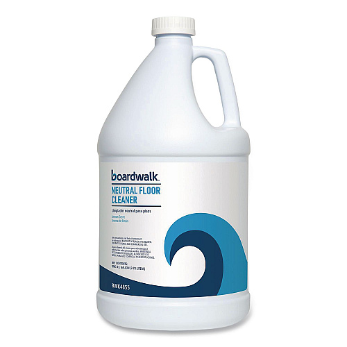 Boardwalk Neutral Floor Cleaner, Lemon Scent, 1 gal Bottle, 4/Carton (4855)