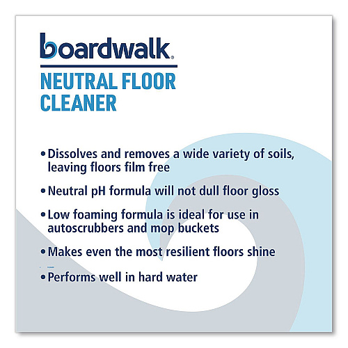 Boardwalk Neutral Floor Cleaner, Lemon Scent, 1 gal Bottle, 4/Carton (4855)