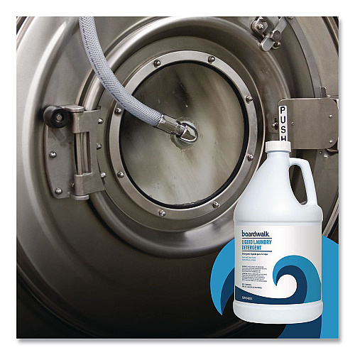 Boardwalk Liquid Laundry Detergent, Fresh and Clean Scent, 1 gal Bottle, 4/Carton (4851)