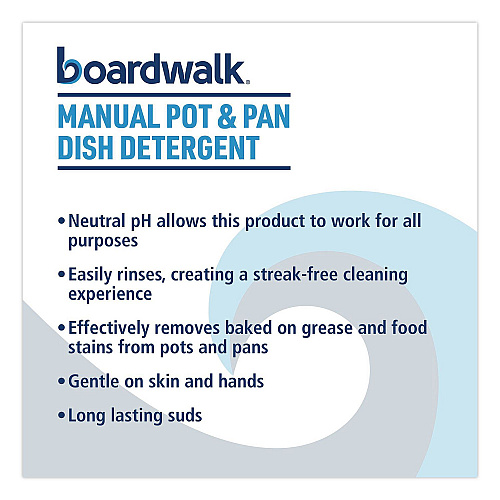 Boardwalk Manual Pot and Pan Dish Detergent, Fresh Breeze Scent, 5 gal Pail (4858)