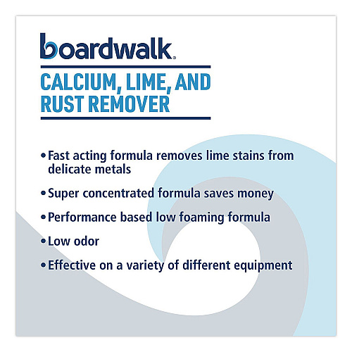 Boardwalk Calcium, Lime and Rust Remover, 1 gal Bottle, 4/Carton (4848)