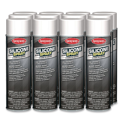 Sprayway Silicone Spray, 20 oz Can, 12/Carton (SW945)