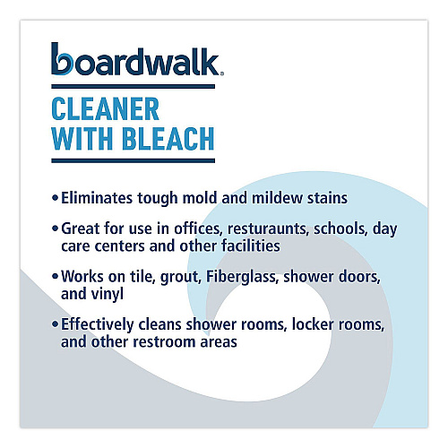 Boardwalk Cleaner with Bleach, Apple Scent, 32 oz Bottle, 12/Carton (4832)