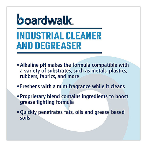 Boardwalk Industrial Cleaner and Degreaser, Spearmint Scent, 32 oz Bottle, 12/Carton (4834)