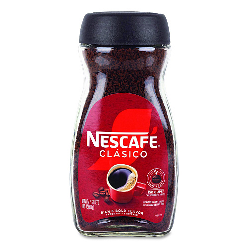 Nescaf Clasico Dark Roast Instant Coffee, 21 oz Jar, 2/Carton (22002635)