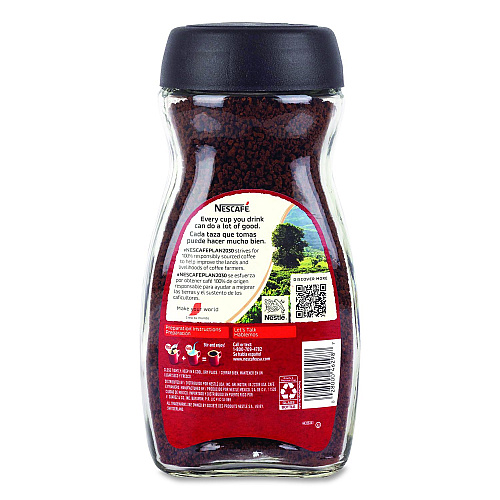 Nescaf Clasico Dark Roast Instant Coffee, 21 oz Jar, 2/Carton (22002635)
