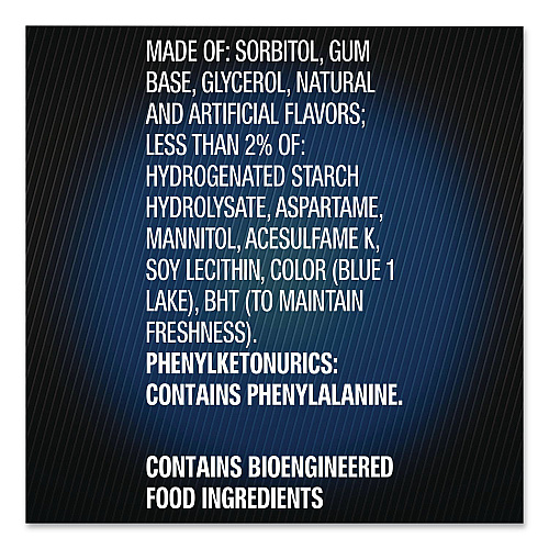 Wrigley's 5 Gum, Peppermint Cobalt, 15 Sticks/Pack, 10 Packs/Carton (22002640)