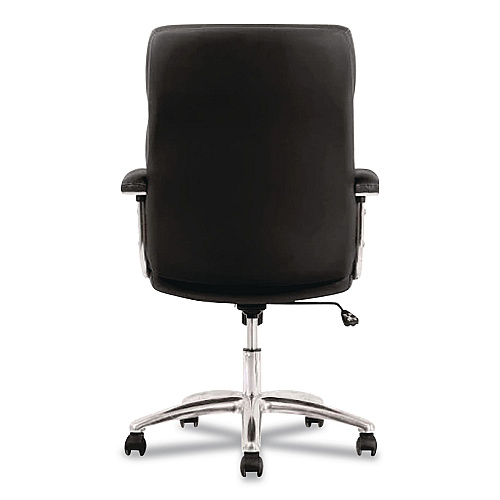 HON HVL103 Executive High Back Chair, 18" to 21" Seat Height, Black Seat, Black Back, Chrome Base (VL103SB11)