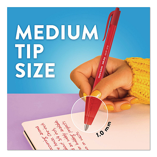 Paper Mate InkJoy 100 RT Ballpoint Pen, Retractable, Medium 1 mm, Assorted Ink and Barrel Colors, 20/Pack (1951396)