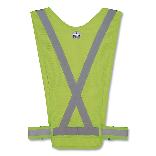 ergodyne GloWear 8045X Hi-Vis Safety Vest, Polyester, One Size, Lime (20090)