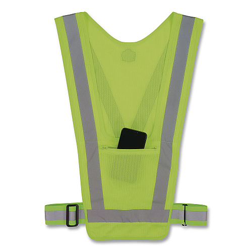 ergodyne GloWear 8045X Hi-Vis Safety Vest, Polyester, One Size, Lime (20090)