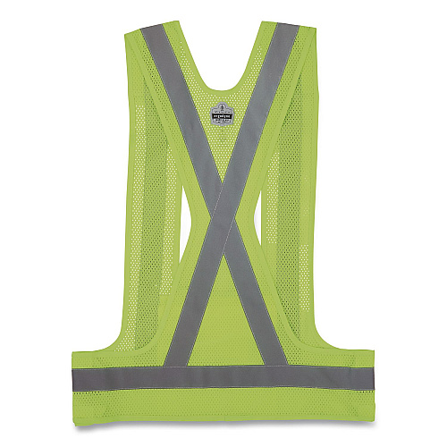 ergodyne GloWear 8142BA Breakaway Type O Class 1 Hi-Vis Safety Vest, Polyester, Small/Medium, Lime (27020)
