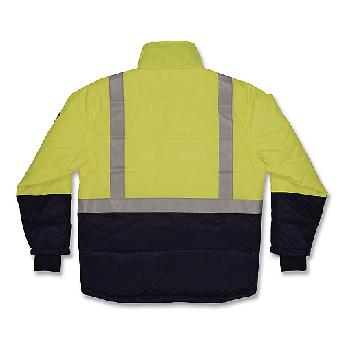 ergodyne N-Ferno 6478 Class 2 Hi-Vis Freezer Jacket, 4X-Large, Lime (41278)