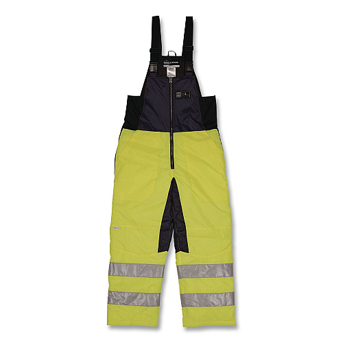ergodyne N-Ferno 6479 Hi-Vis Freezer Bib Overalls, X-Small, Lime (41281)