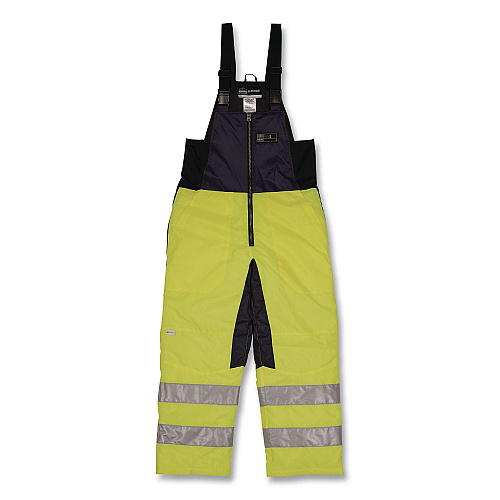 ergodyne N-Ferno 6479 Hi-Vis Freezer Bib Overalls, X-Large, Lime (41285)