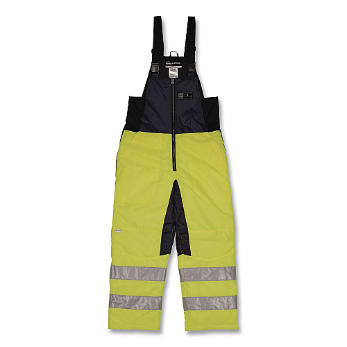 ergodyne N-Ferno 6479 Hi-Vis Freezer Bib Overalls, 3X-Large, Lime (41287)