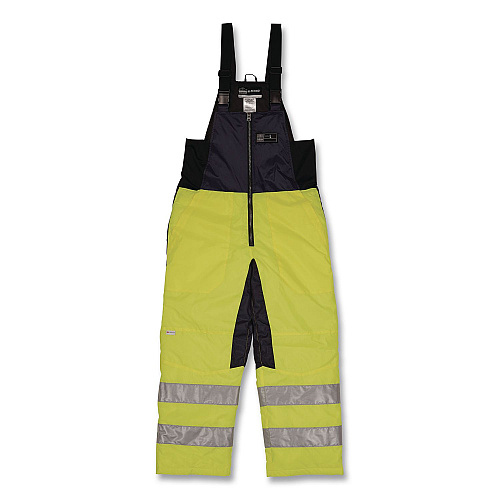 ergodyne N-Ferno 6479 Hi-Vis Freezer Bib Overalls, 5X-Large, Lime (41289)