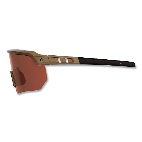 ergodyne Skullerz AEGIR Color Enhancing Safety Glasses, Matte Desert Nylon Frame, High Contrast Bronze Polycarbonate Lens (55200)