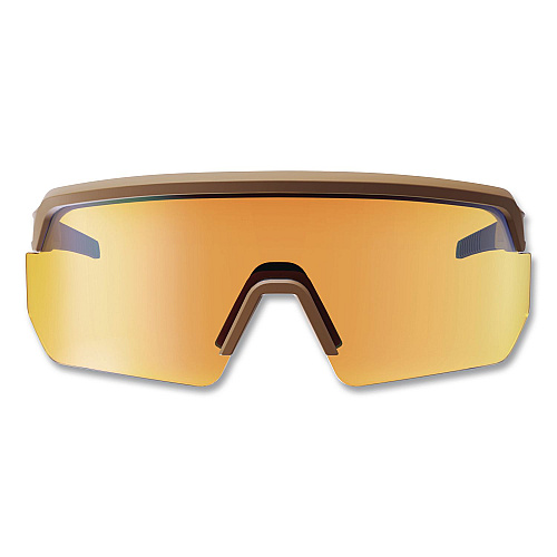 ergodyne Skullerz AEGIR Color Enhancing Safety Glasses with Mirrored Lenses, Matte Desert Nylon Frame, High Contrast Yellow Lens (55212)