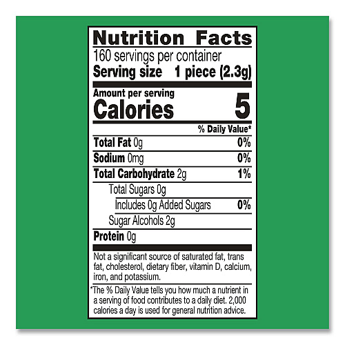 ICE BREAKERS Ice Cubes Spearmint Sugar-Free Gum, Spearmint, 40 Cubes/Bottle, 4 Bottles/Carton (22002651)