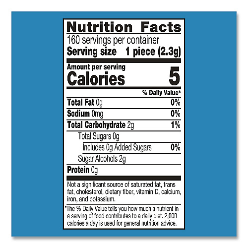 ICE BREAKERS Ice Cubes Peppermint Sugar-Free Gum, Peppermint, 40 Cubes/Bottle, 4 Bottles/Carton (22002645)