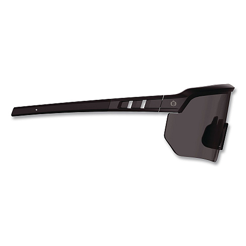 ergodyne Skullerz AEGIR Color Enhancing Safety Glasses, Matte Black Nylon Frame, High Contrast Smoke Polycarbonate Lens (55201)