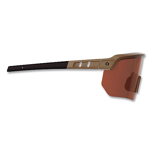 ergodyne Skullerz AEGIR Color Enhancing Safety Glasses, Matte Desert Nylon Frame, High Contrast Bronze Polycarbonate Lens (55200)