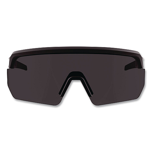 ergodyne Skullerz AEGIR Color Enhancing Safety Glasses, Matte Black Nylon Frame, High Contrast Smoke Polycarbonate Lens (55201)