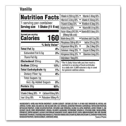 Premier Protein Vanilla Shake, 11 oz Bottle, 15/Carton (22002614)