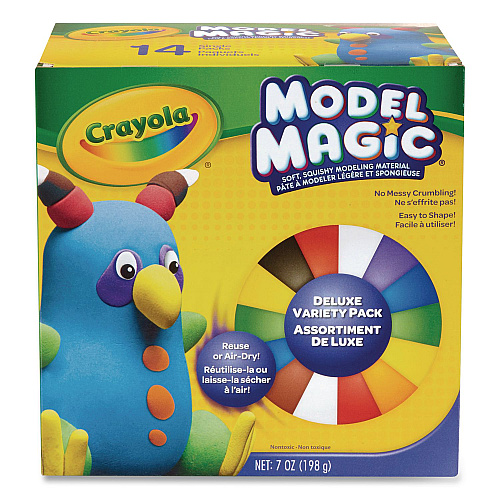 Crayola Model Magic Modeling Compound, Deluxe Variety Pack, Assorted Colors, 0.5 oz Pack, 14 Packs (462490)