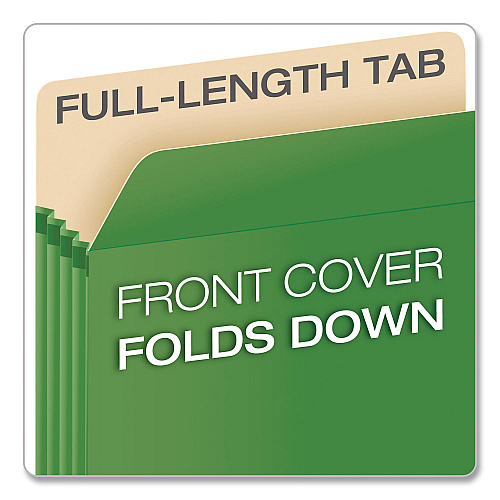 Pendaflex Colored File Pockets, 5.25" Expansion, Letter Size, Randomly Assorted Colors, 5/Pack (1534G5ASST)