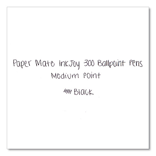 Paper Mate InkJoy 300 RT Ballpoint Pen, Retractable, Medium 1 mm, Black Ink, Black Barrel, 8/Pack (1945920)