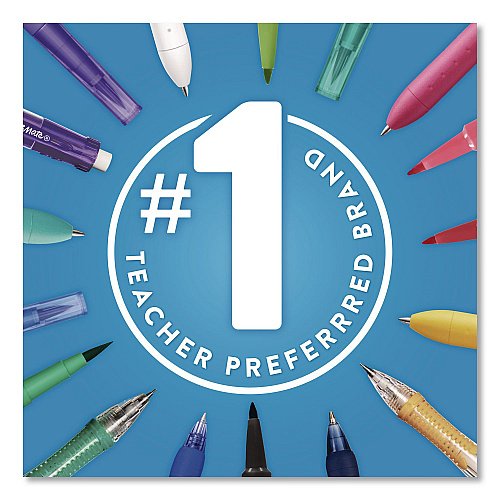 Paper Mate Flair Felt Tip Porous Point Pen, Stick, Medium 0.7 mm, Assorted Ink and Barrel Colors, 4/Set (8404452PP)