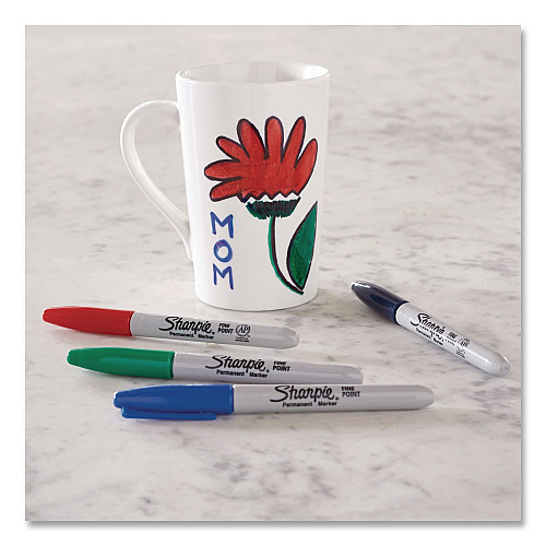 Sharpie Fine Tip Permanent Markers, Fine Tip, Assorted Colors, 5/Pack (30653PP)