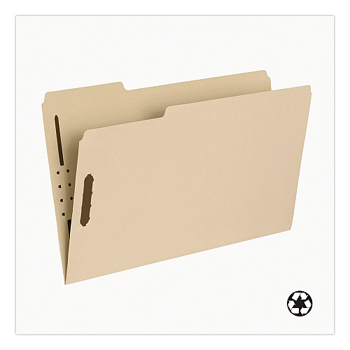 Pendaflex Top Tab Fastener Folder, 1/3-Cut Tab: Assorted, Expands 2", 2 Fasteners, Legal Size, Manila, 5/Box (29537R)